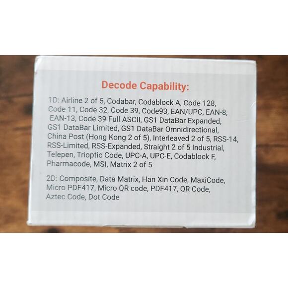 Tera Barcode Scanner Wireless 1D/2D QR Barcode Scanner HW0002 No Stand Open Box - Picture 5 of 8